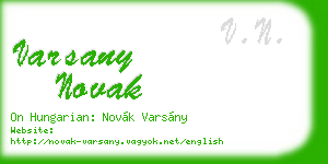 varsany novak business card