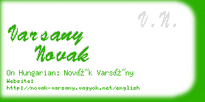 varsany novak business card